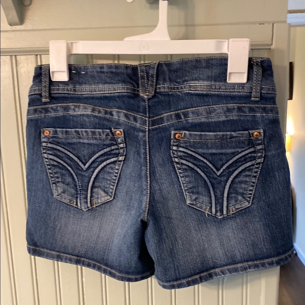 Rewind Women's Blue Denim Shorts - Picture 2 of 3